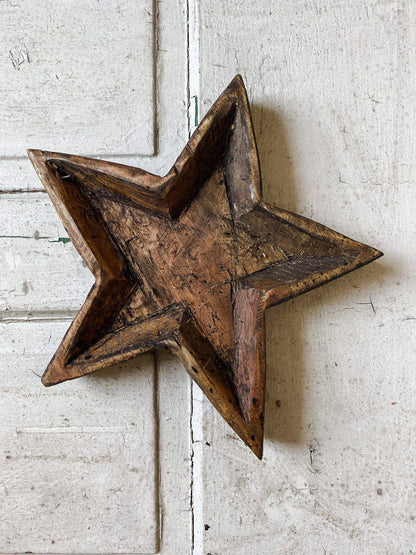 Handmade Star Dough Bowl  11 in.