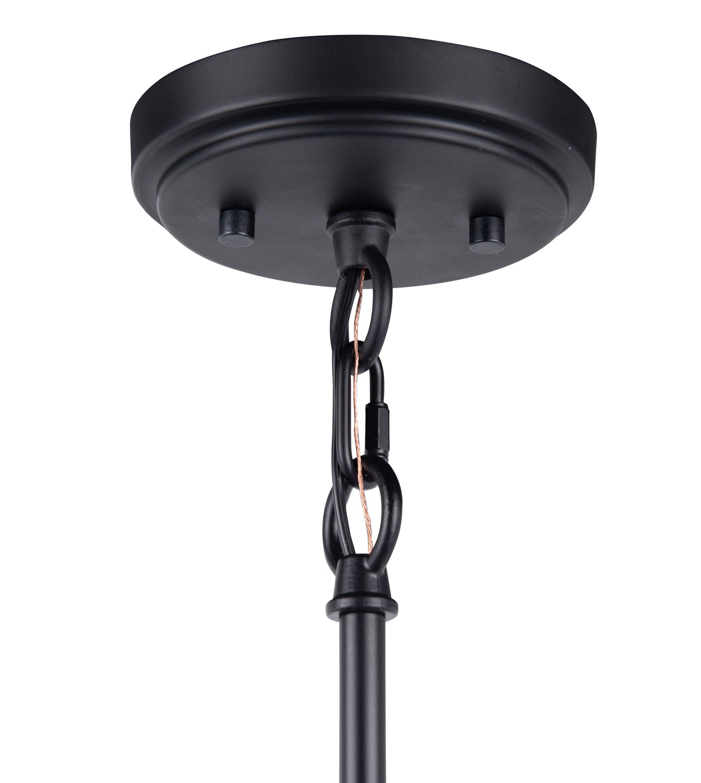 Ellie 40" Black Farmhouse Chandelier