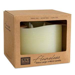 Flameless Extra Large 3-Wick Candle