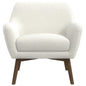 White Boucle Lounge Chair