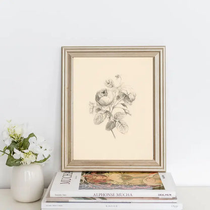 Vintage Floral Art Print 11" x 14"