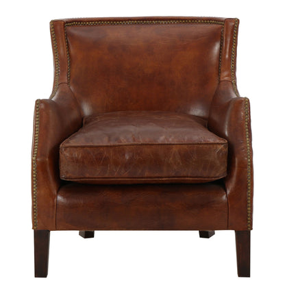 Genuine Leather Accent Chair