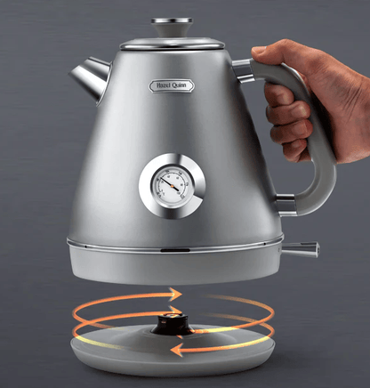 Retro Electric Kettle 1200W Dial Thermometer Fast Boiling, also available in red and stainless