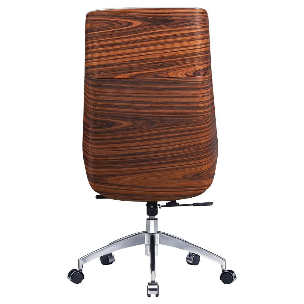 Ergonomic Office Chair Swivel Armless Seat Chair High Back Genuine Leather, five leather colors to choose from