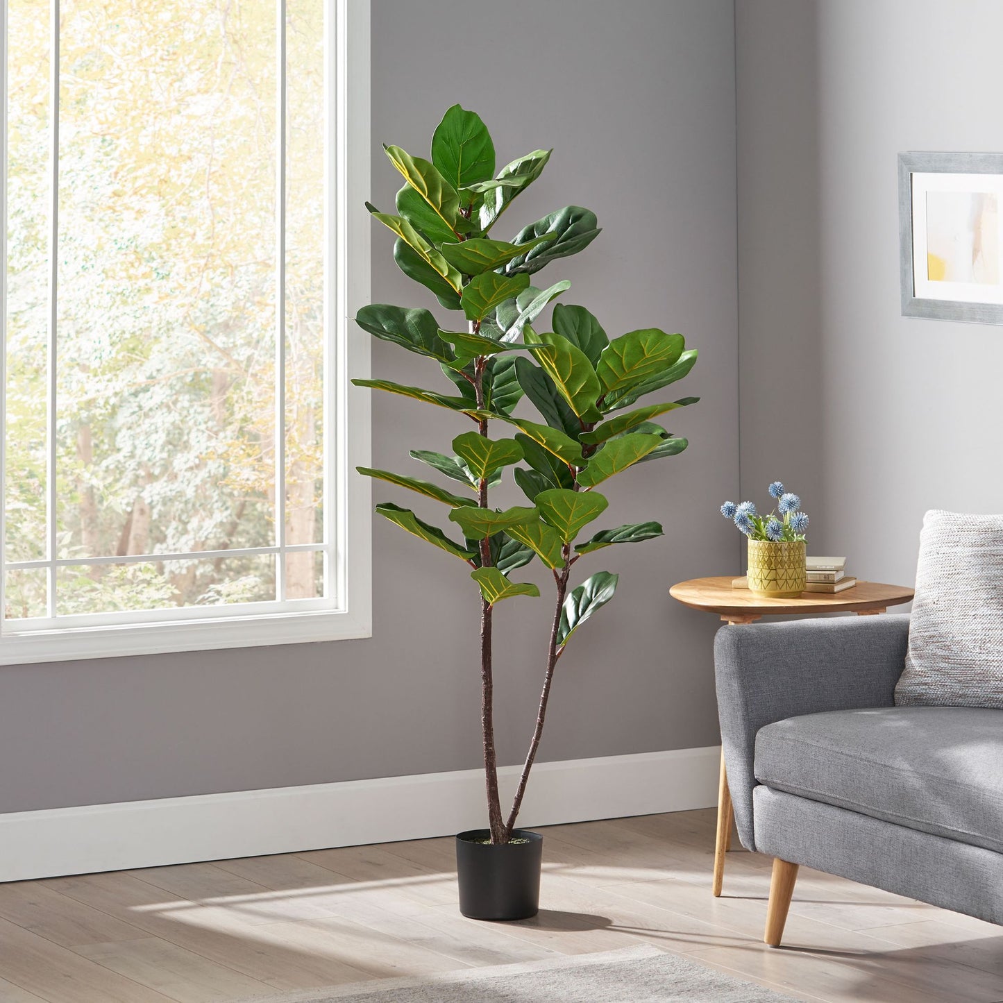 59 Inch Artificial Fiddle Leaf Fig Tree