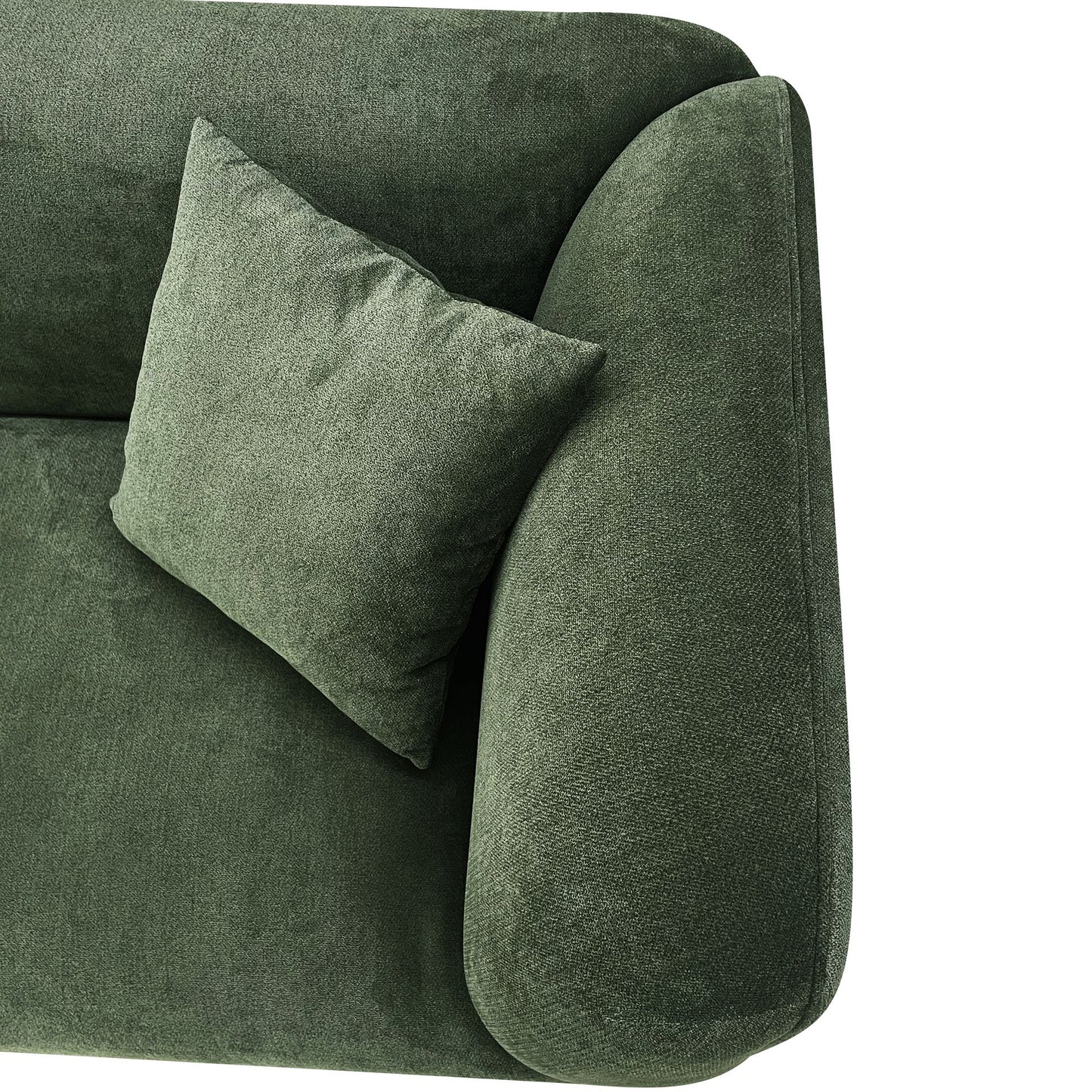 Contemporary Green sofa 89.37"