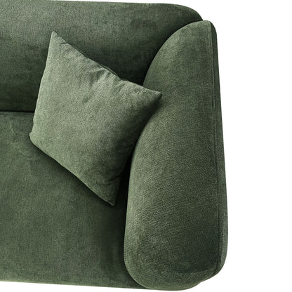 Contemporary Green sofa 89.37"