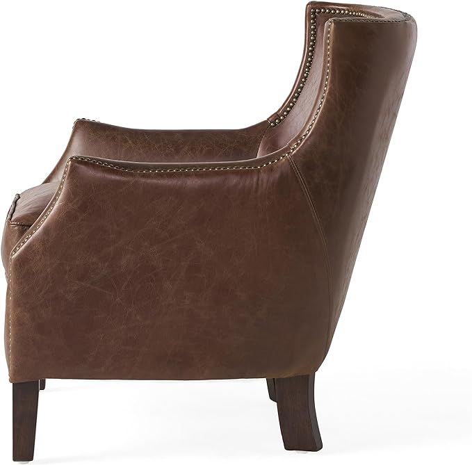 Genuine Leather Accent Chair