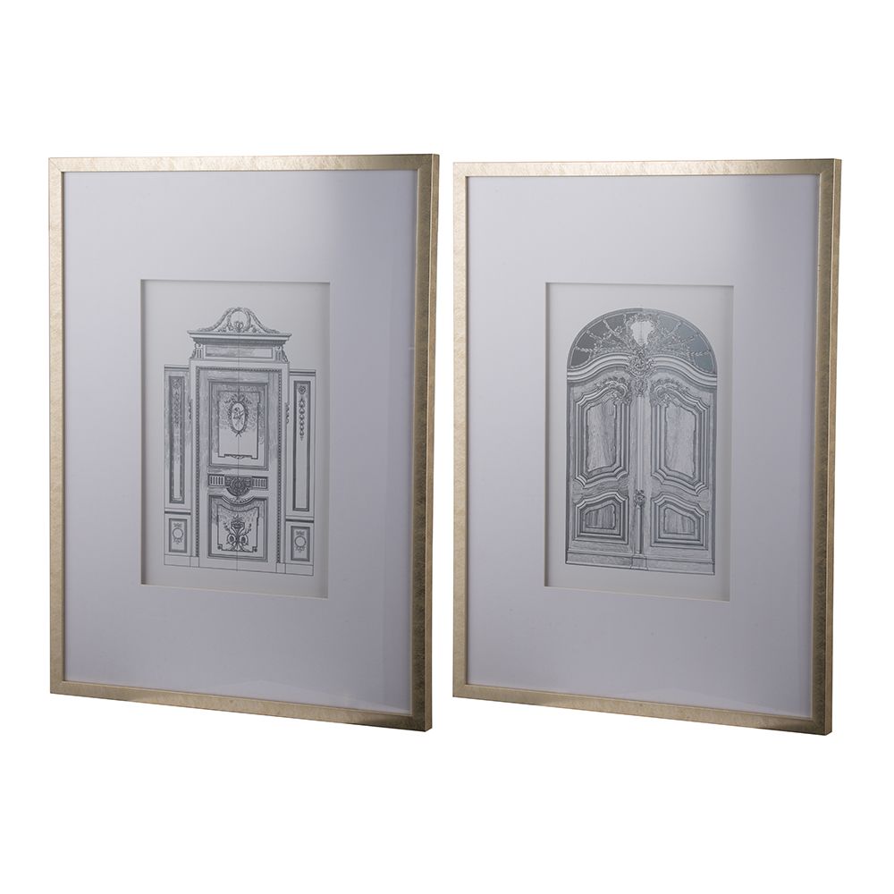 Architectual Wall Art, Set of 2,  24" x 32"