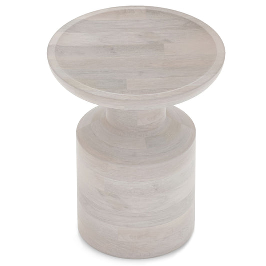 Haynes - Wooden Accent Table - White Wash