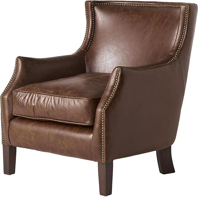 Genuine Leather Accent Chair