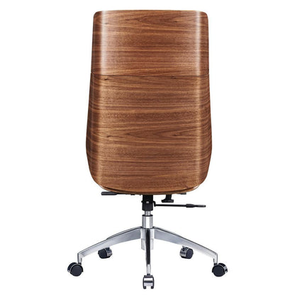 Ergonomic Office Chair Swivel Armless Seat Chair High Back Genuine Leather, five leather colors to choose from