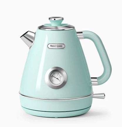 Retro Electric Kettle 1200W Dial Thermometer Fast Boiling, also available in red and stainless