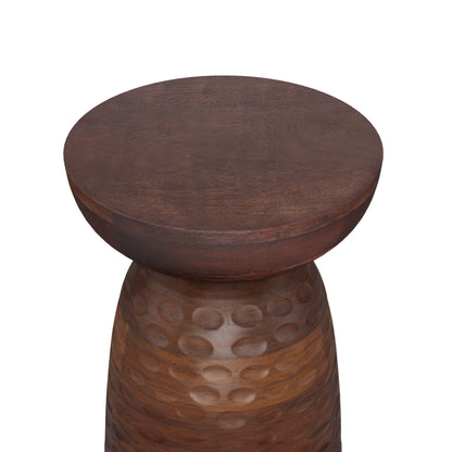 Boyd - Wooden Accent Table - Warm Dark Brown