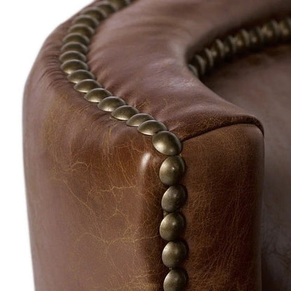 Genuine Leather Accent Chair