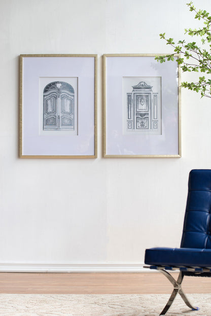 Architectual Wall Art, Set of 2,  24" x 32"