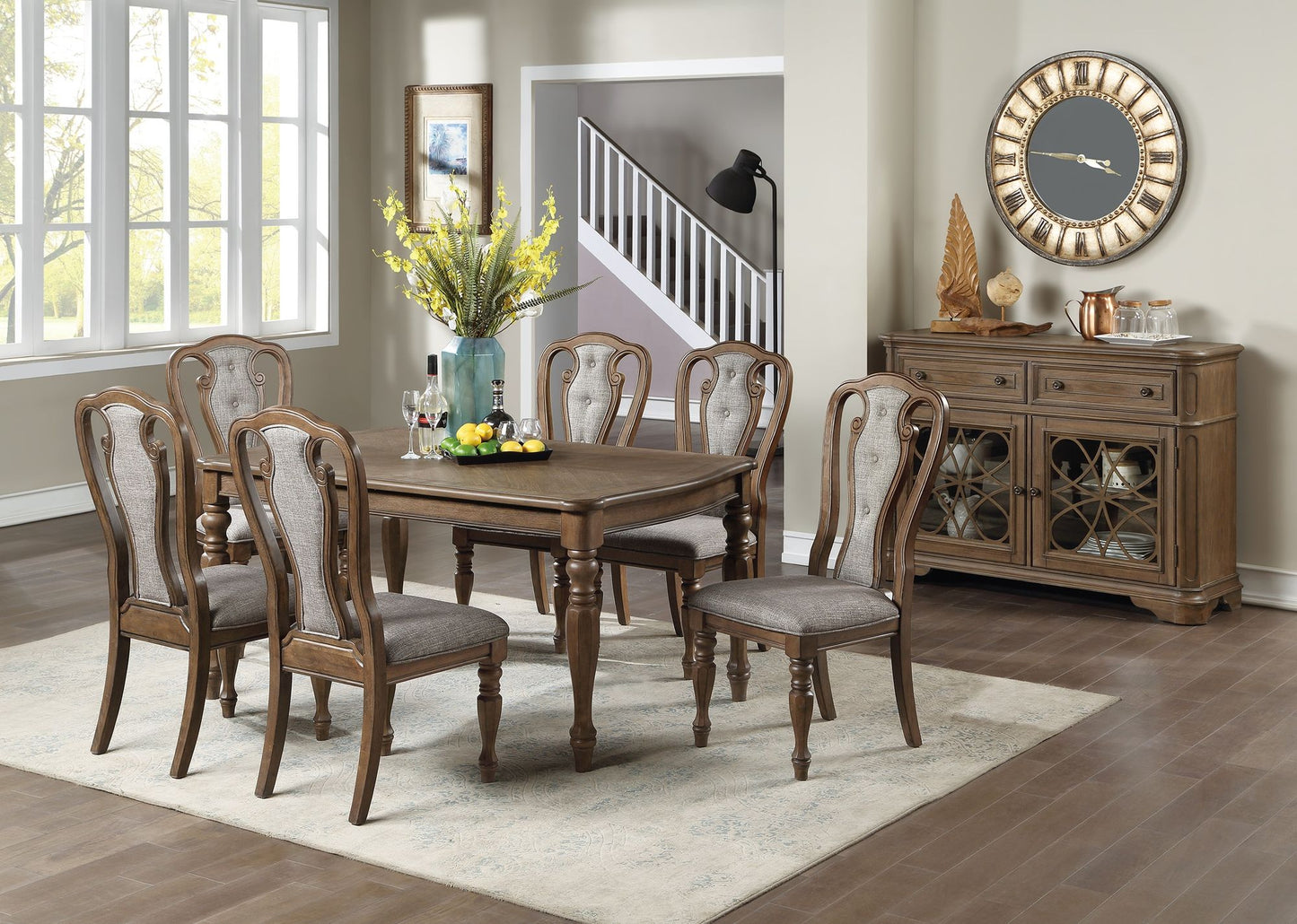 Transitional Style 1pc Dining Table