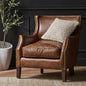 Genuine Leather Accent Chair