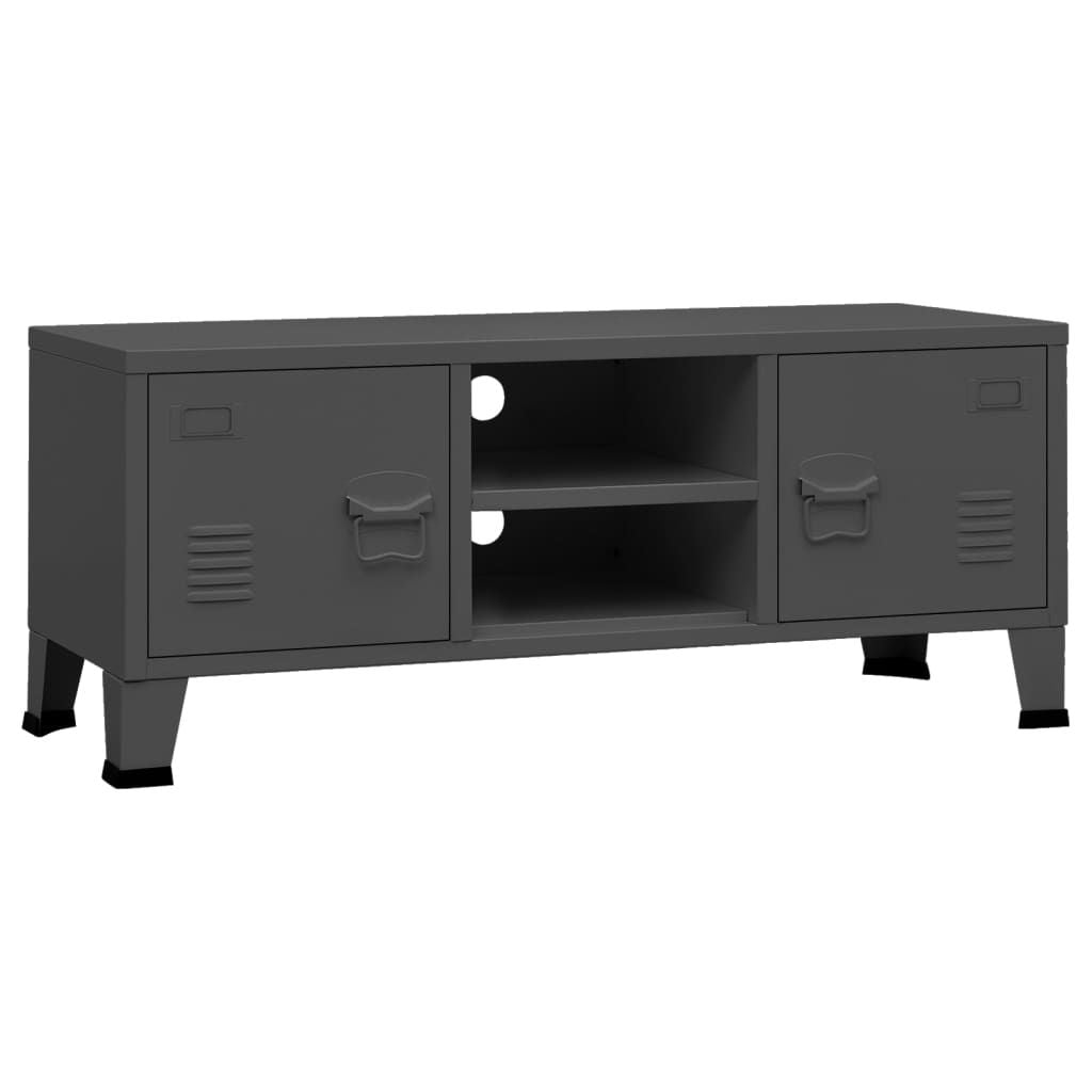 Industrial TV Stand Anthracite 41.3"x13.8"x16.5" Metal