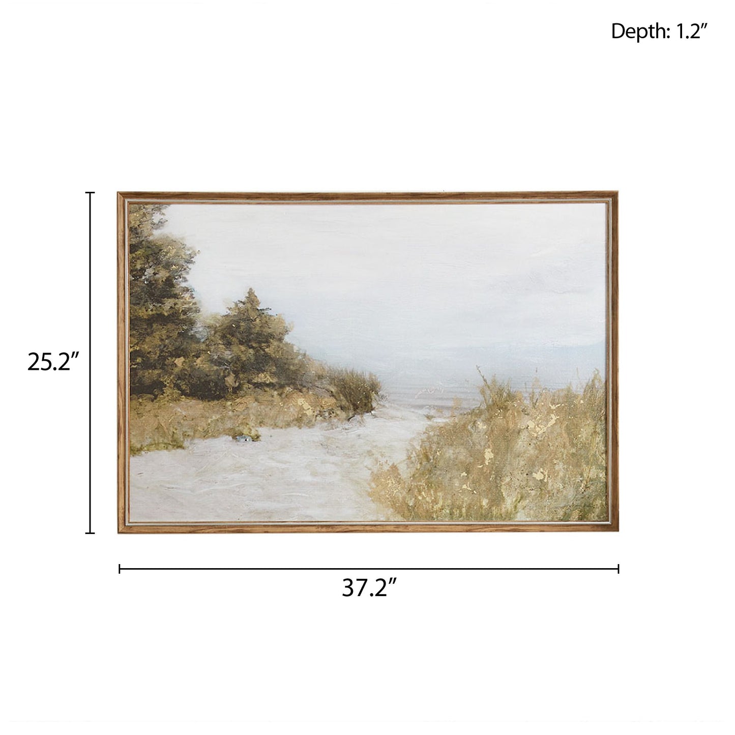 Landscape Framed Canvas Wall Art, 25.2"H x 37.2"W