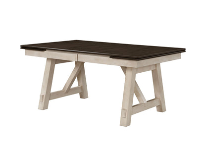 Cottage Style 1pc Extendable Dining Table