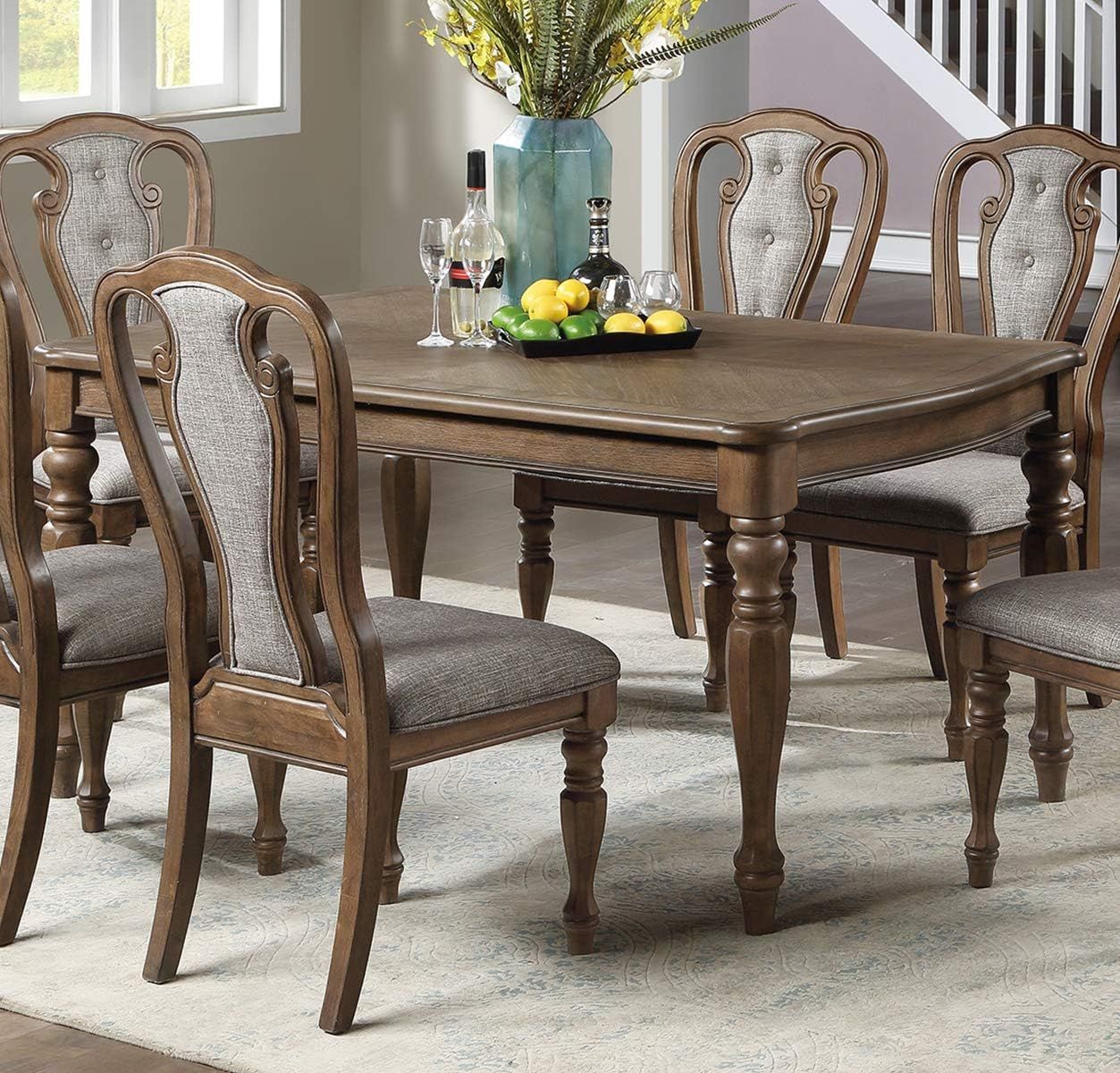 Transitional Style 1pc Dining Table