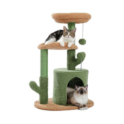 Cactus Cat Tree for Indoor Cat Tower Toy