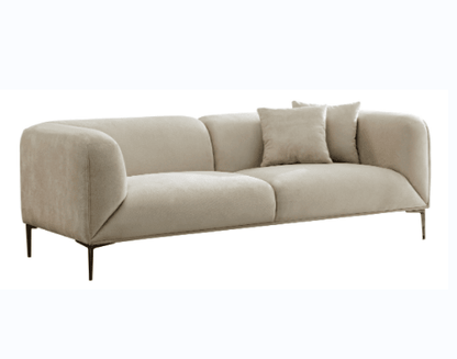 Contemporary Beige Sofa size 89.37"