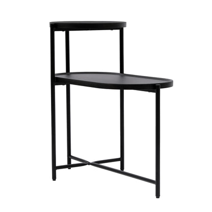 2 Tier Oval End Tables (Black)