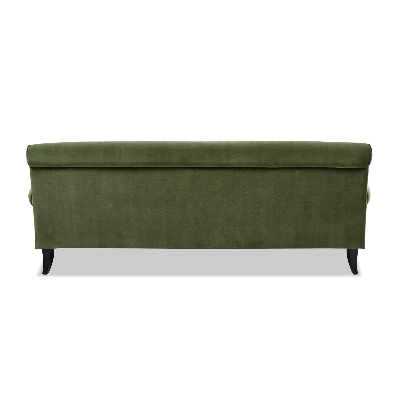 Alana Three-Cushion Tightback Sofa Olive Green Performance Velvet