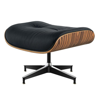 Eames Lounge Copy Armchair With Ottoman Genuine Leather Swivel Chair