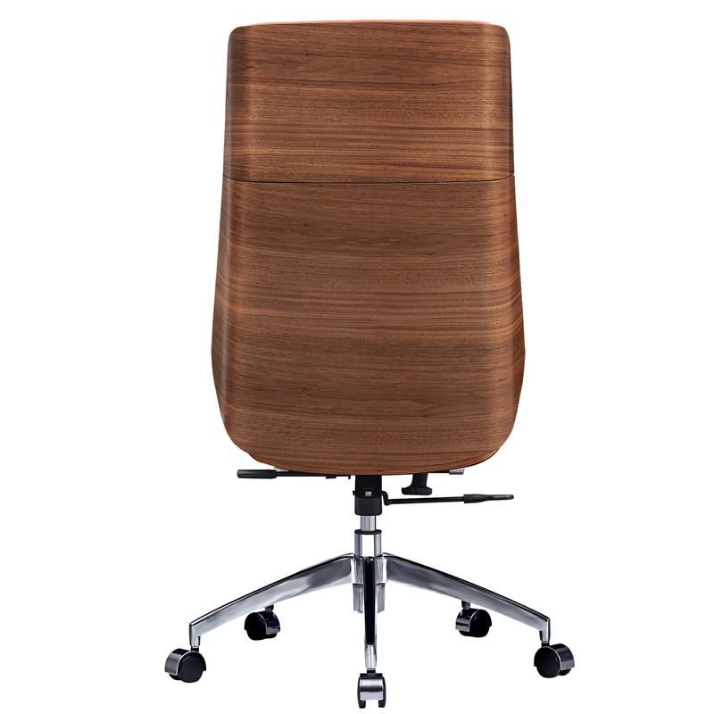 Ergonomic Office Chair Swivel Armless Seat Chair High Back Genuine Leather, five leather colors to choose from