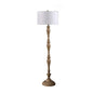 Coastal Wood Effect Polyresin Floor Lamp 61.5"