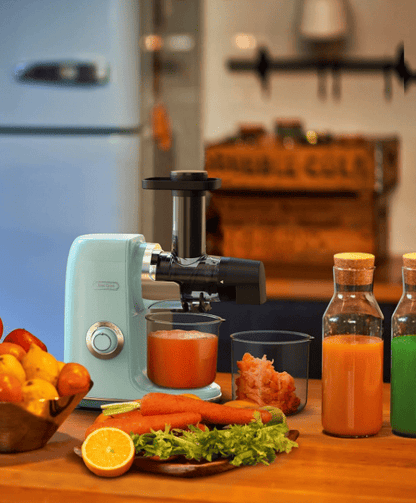 Fruit and vegetable juice machine, easy to clean 2 speed mode and reverse function