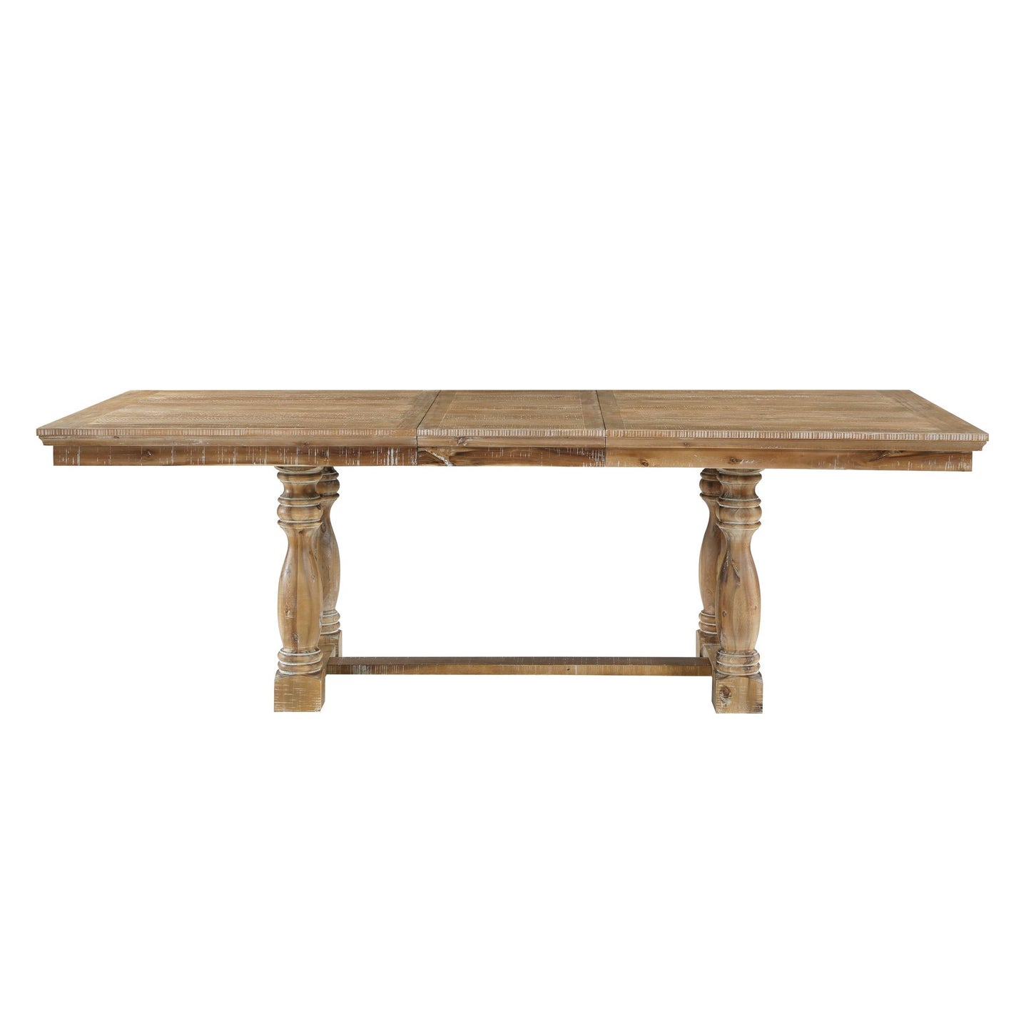 Traditional Farmhouse Style Dining Table with Leaf Extension 1pc