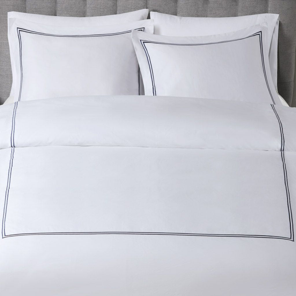 100% Cotton Sateen Embroidered Comforter Set, King