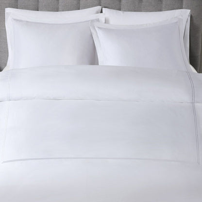 100% Cotton Sateen Embroidered Comforter Set, Full/Queen