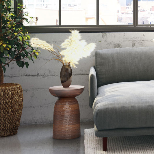 Boyd Wooden Accent Table, Warm Dark Brown