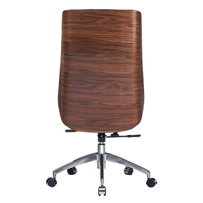 Ergonomic Office Chair Swivel Armless Seat Chair High Back Genuine Leather, five leather colors to choose from