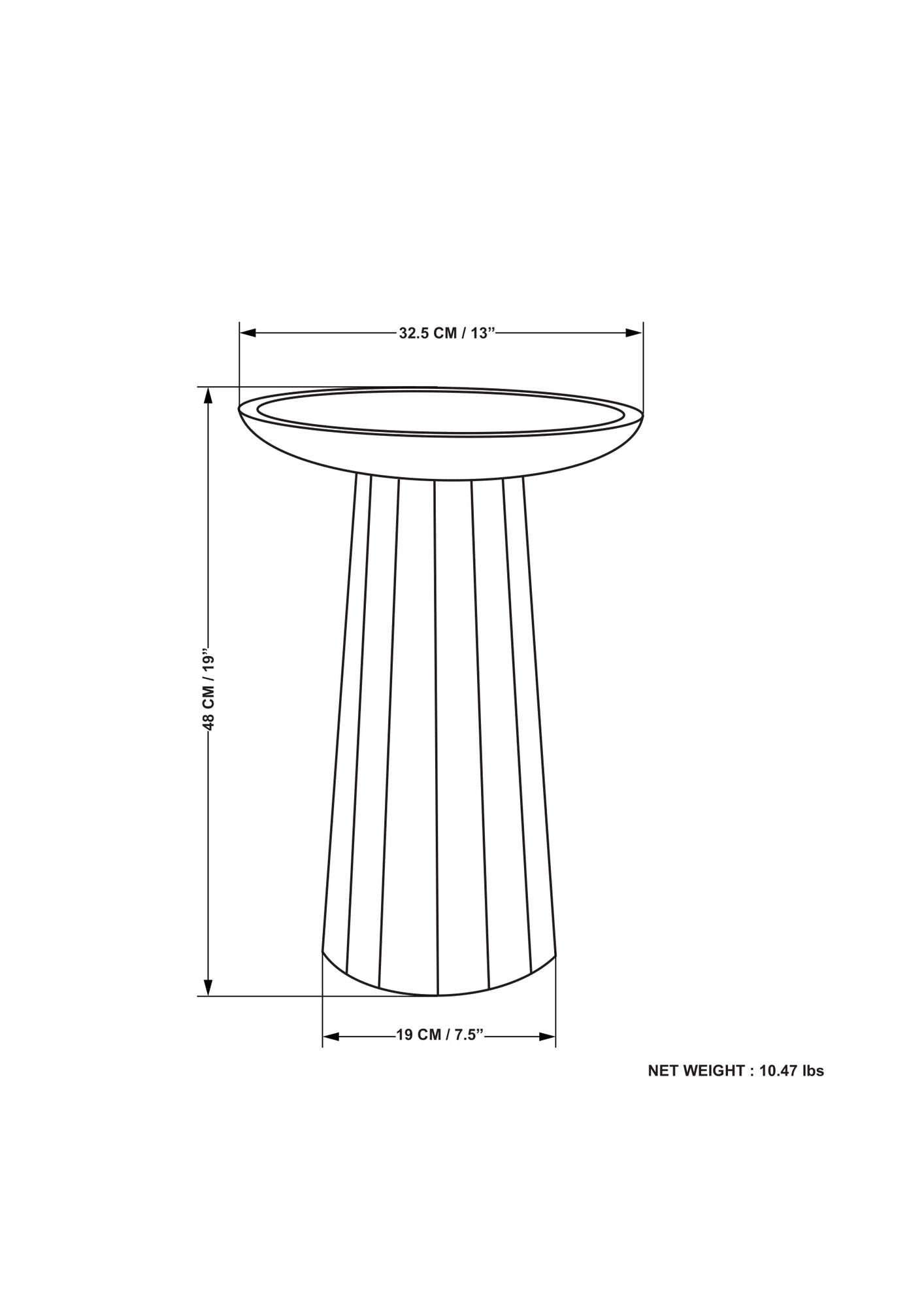 Dayton - Wooden Accent Table - White Wash