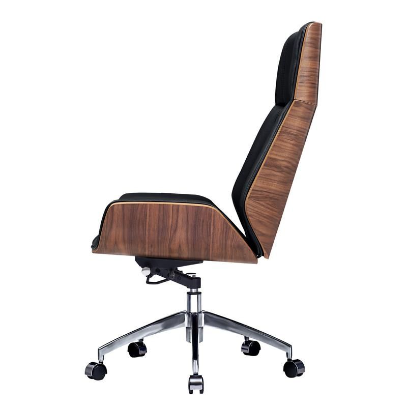 Ergonomic Office Chair Swivel Armless Seat Chair High Back Genuine Leather, five leather colors to choose from