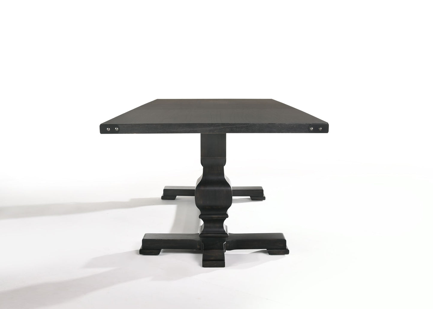 Morland Vintage Black Finish Dining Table