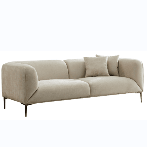 Contemporary Beige Sofa size 89.37"