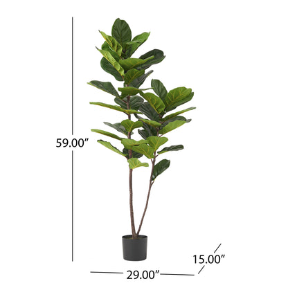 59 Inch Artificial Fiddle Leaf Fig Tree