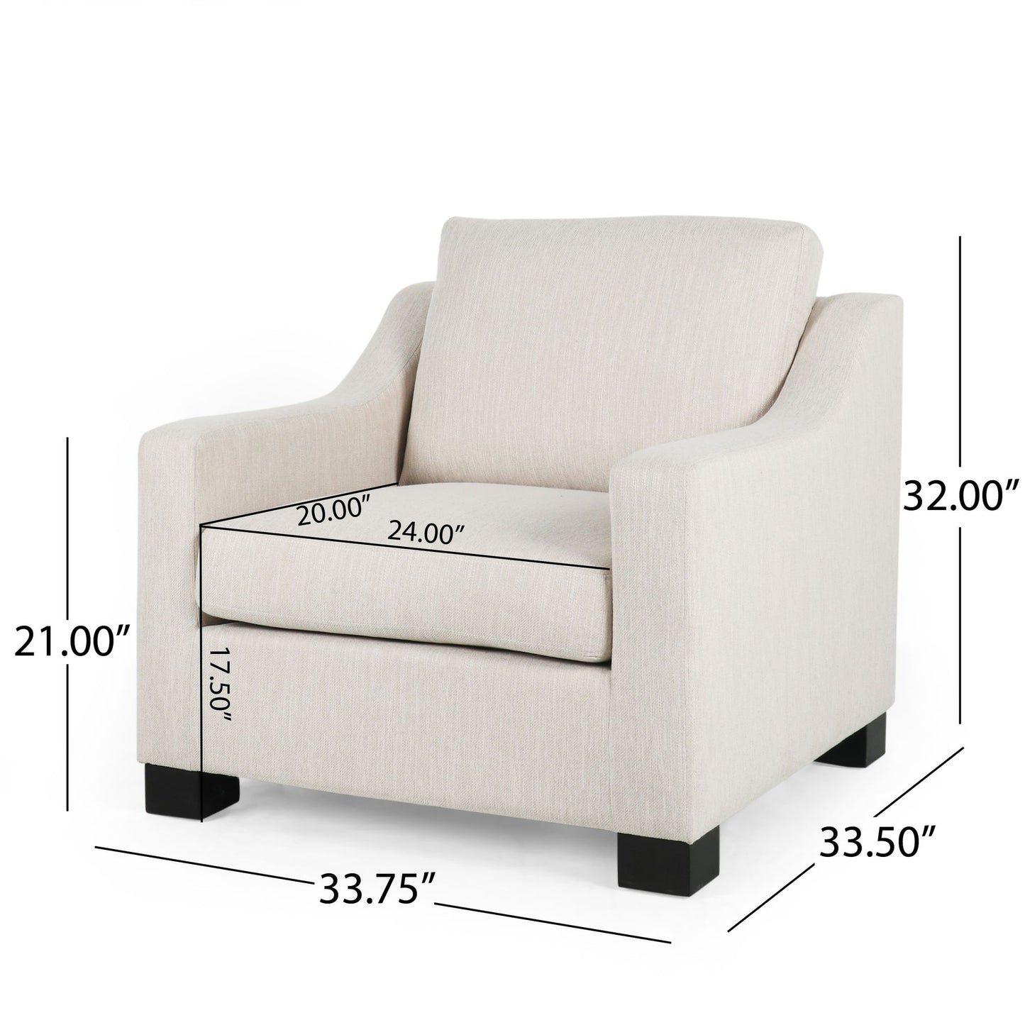 White Club Chair