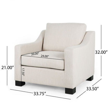 White Club Chair