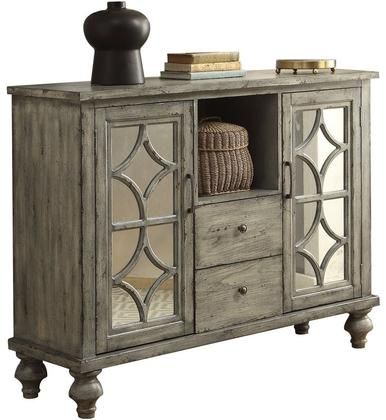 French Console Table in Weathered Gray